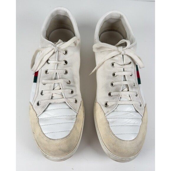 Gucci Men\'s White Leather Dapper Dan Lowtop Sneaker Size 12 G US 13 main image 5
